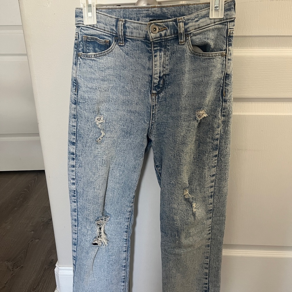 art class Light Wash Distressed Kids Jeans